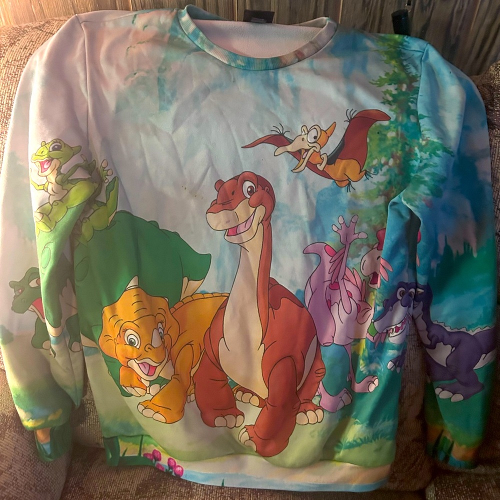 The Land Before Time All Over Print Rage On Brand Medium Crewneck (DISCONTINUED)